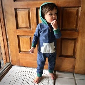 Hoodie Zip Up Bodysuit (12 months)
